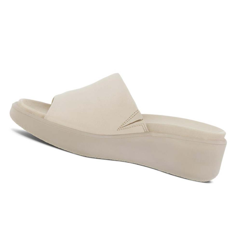 Ecco Flowt Lx Wedge Sandaler Dame Hvite | NO 183SGL